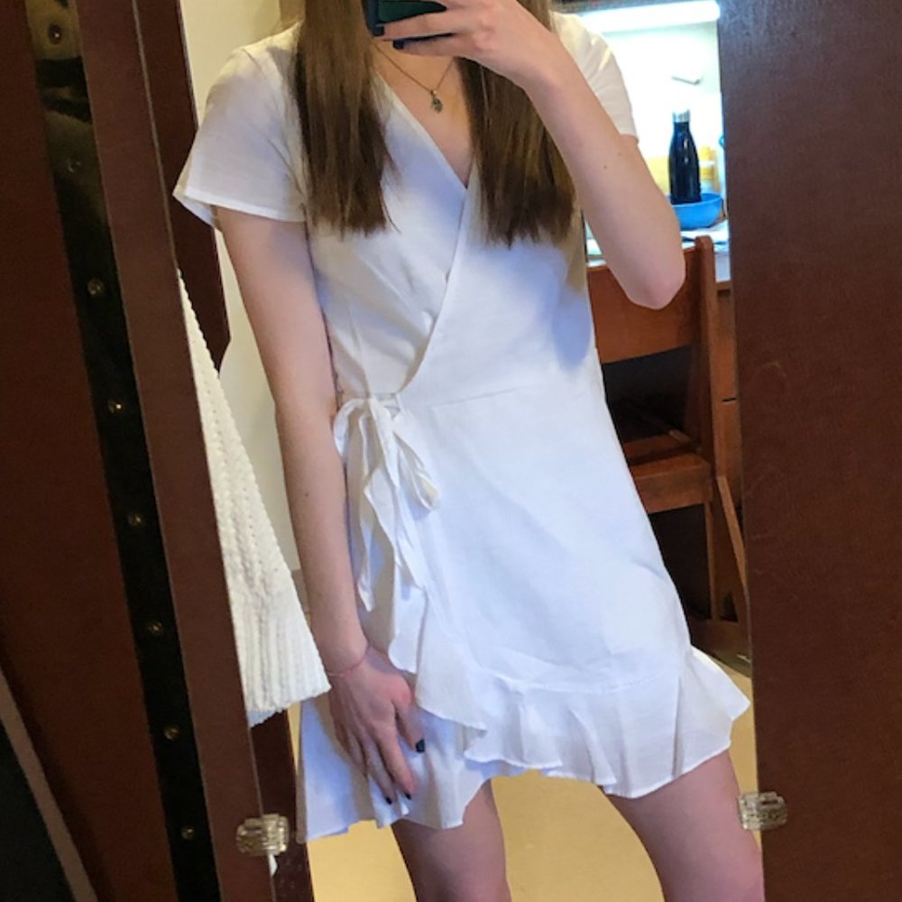 Abercrombie Linen Wrap Dress